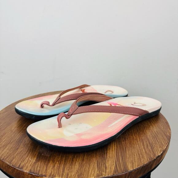 Olukai Ho’opio Pae Thong Sandal Women’s Size 8 - Picture 2 of 5